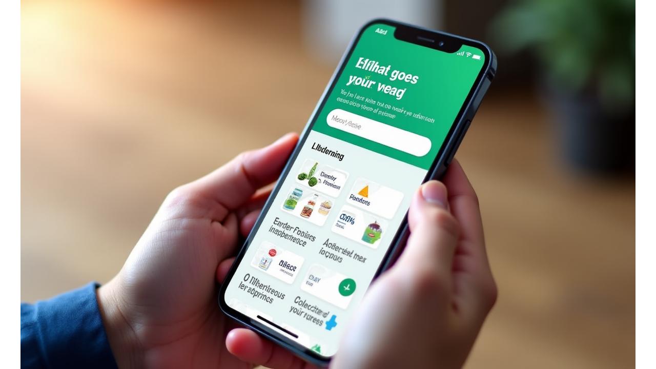Recycling app mobile interface
