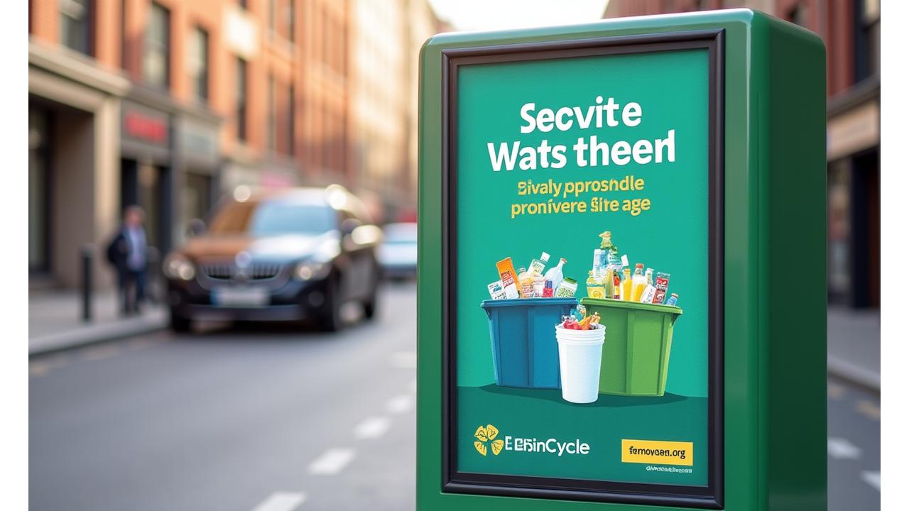 Recycling awareness poster design