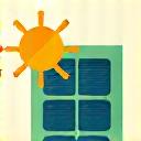 Solar panel icon