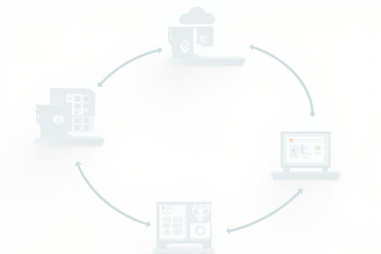 Infographic illustrating the process of BinCycle's smart waste bins: waste deposit, sensor detection, data transmission via IoT, cloud processing, dashboard update, and optimized collection.